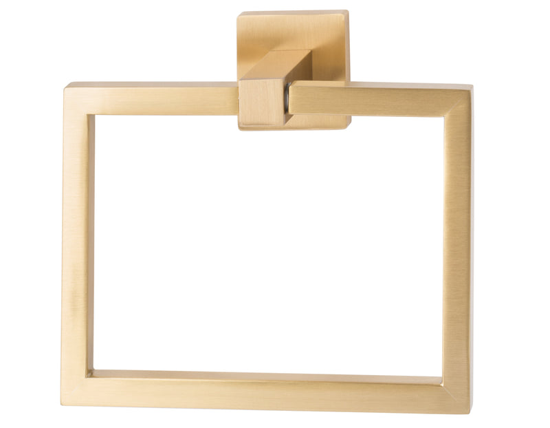 Sure-Loc Vlora Solid Brass Towel Ring in Satin Brass finish