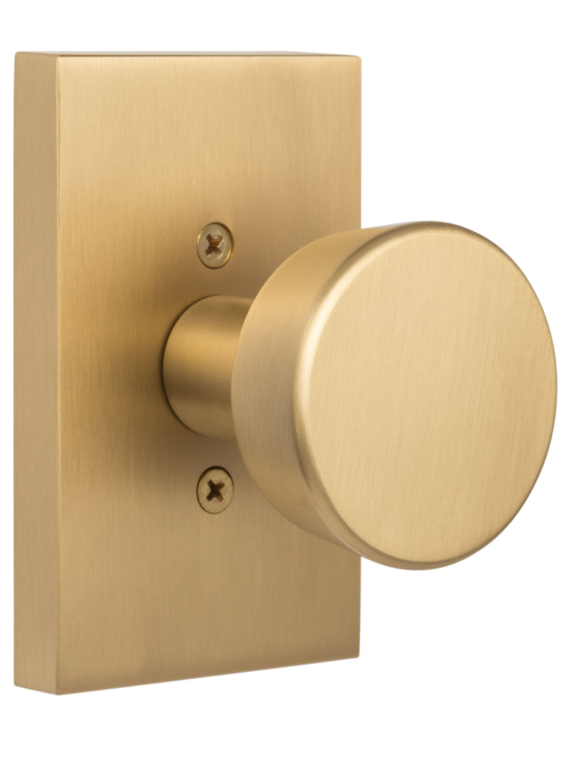 Sure-Loc Zermatt Dummy Knob in Satin Brass finish