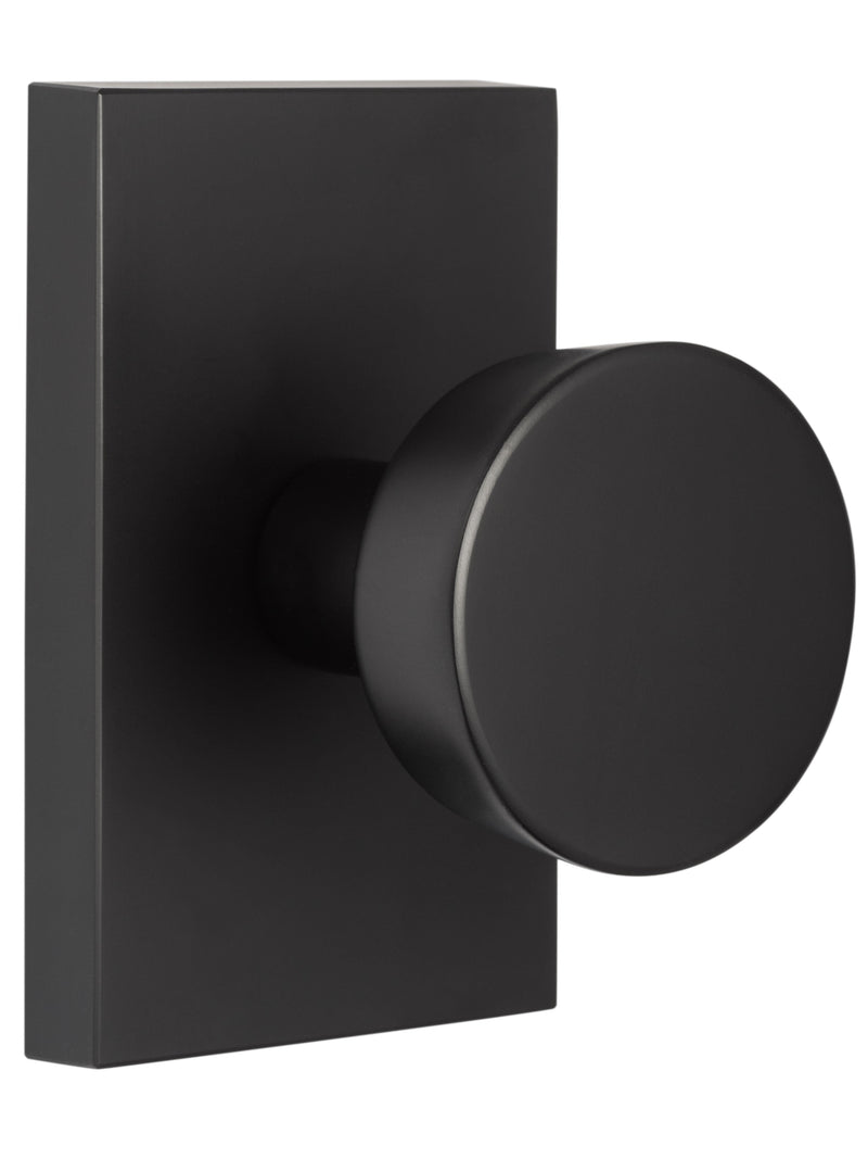 Sure-Loc Zermatt Passage Knob in Flat Black finish