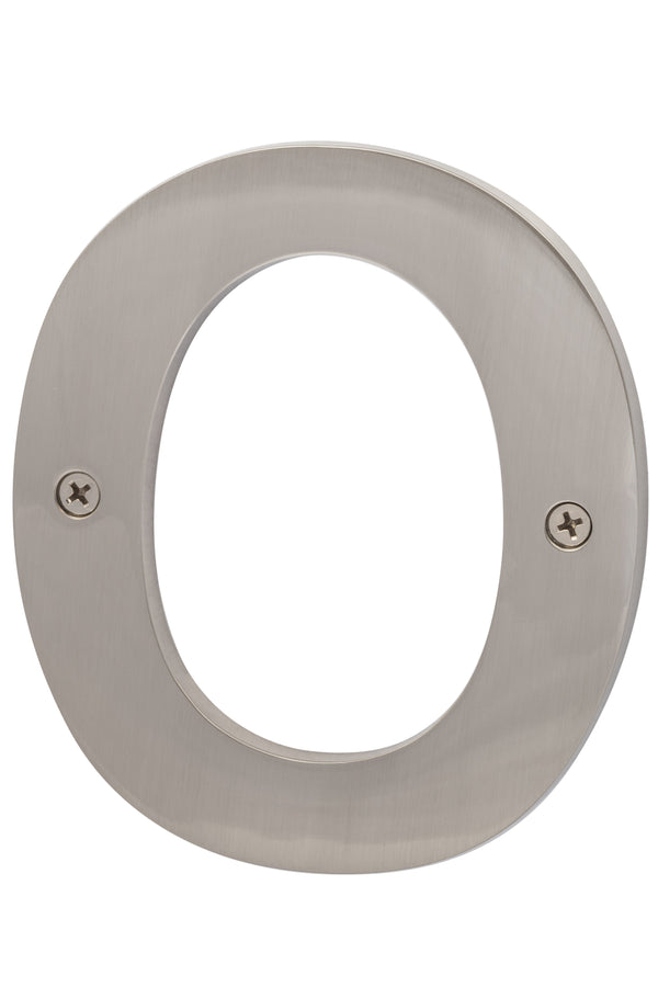 Sure-Loc Zinc House Number 5", No. 0 in Satin Nickel finish