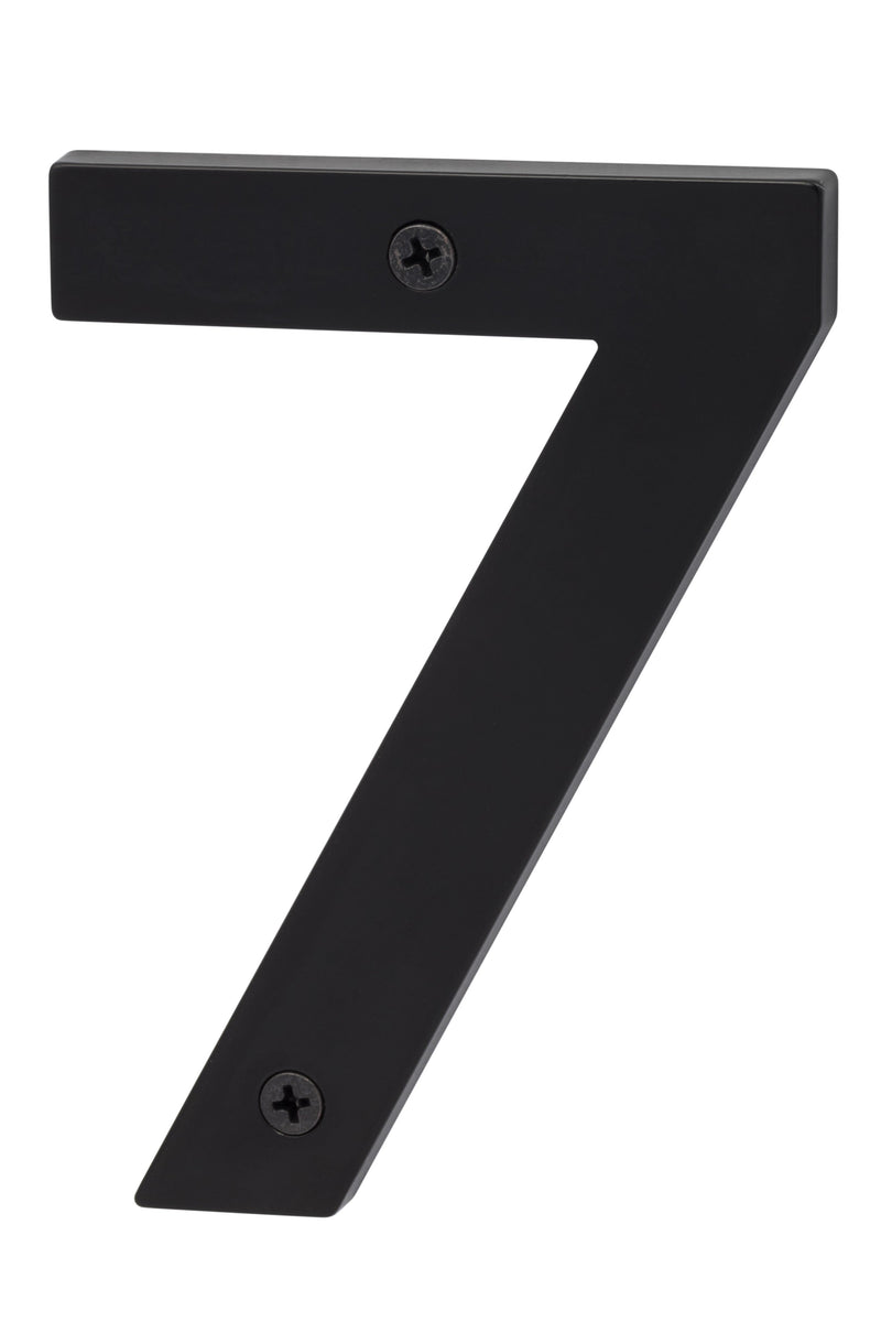 Sure-Loc Zinc House Number 5", No. 7 in Flat Black finish