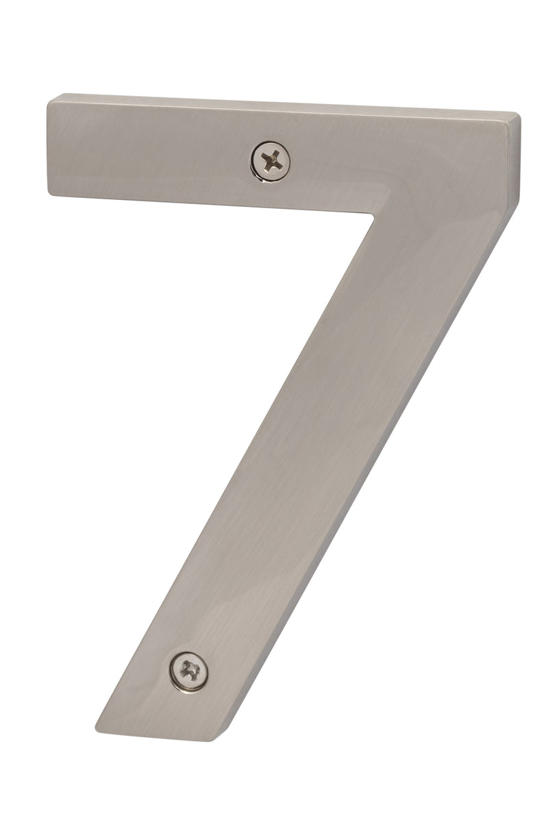 Sure-Loc Zinc House Number 5", No. 7 in Satin Nickel finish