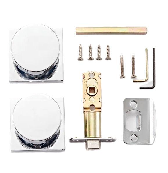 Sure-Loc Zurich Square Privacy Knob in Polished Chrome finish