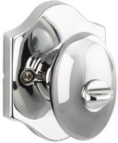 Yale Expressions Auburn Knob with Everly Rosette in Polished Chrome finish