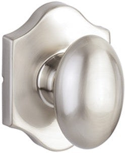 Yale Expressions Auburn Knob with Everly Rosette in Satin Nickel finish