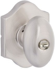 Yale Expressions Auburn Knob with Everly Rosette in Satin Nickel finish