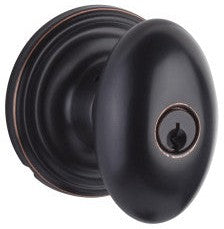 Yale Expressions Auburn Knob with Maguire Rosette in Oil Rubbed Bronze finish