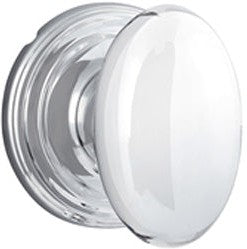 Yale Expressions Auburn Knob with Maguire Rosette in Polished Chrome finish