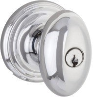 Yale Expressions Auburn Knob with Maguire Rosette in Polished Chrome finish