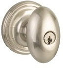 Yale Expressions Auburn Knob with Maguire Rosette in Satin Nickel finish