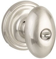 Yale Expressions Auburn Knob with Maguire Rosette in Satin Nickel finish