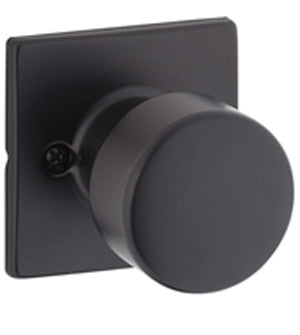 Yale Expressions Dummy Pair Dylan Knob with Marcel Rosette in Flat Black finish