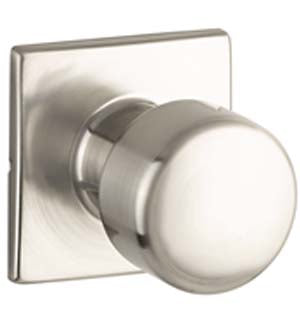 Yale Expressions Dummy Pair Dylan Knob with Marcel Rosette in Satin Nickel finish