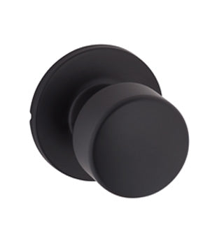 Yale Expressions Dummy Pair Dylan Knob with Owen Rosette in Flat Black finish