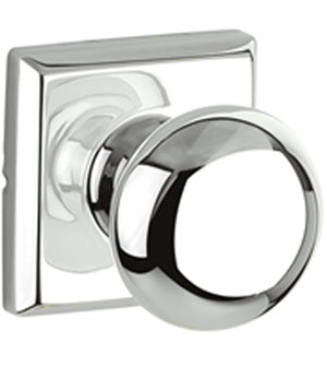 Yale Expressions Dummy Pair Walker Knob with Ellington Rosette in Polished Chrome finish