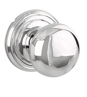 Yale Expressions Dummy Pair Walker Knob with Maguire Rosette in Polished Chrome finish