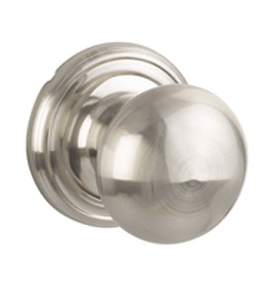 Yale Expressions Dummy Pair Walker Knob with Maguire Rosette in Satin Nickel finish