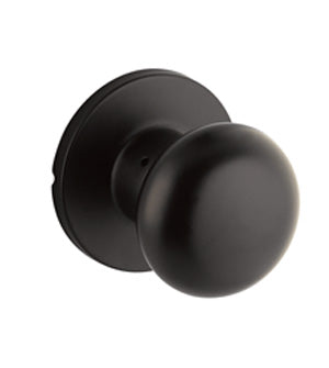 Yale Expressions Dummy Pair Walker Knob with Owen Rosette in Flat Black finish