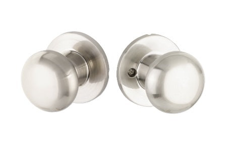 Yale Expressions Dummy Pair Walker Knob with Owen Rosette in Satin Nickel finish