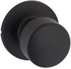 Yale Expressions Dylan Knob with Owen Rosette in Flat Black finish