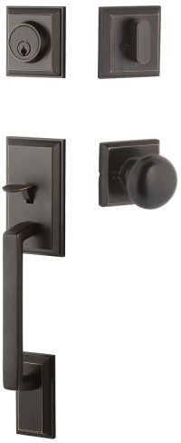 Yale Expressions Ellington Entry Set with Walker Knob in Oil Rubbed Bronze finish