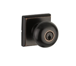 Yale Expressions Entry Walker Knob with Ellington Rosette, Schlage Keyway in Oil Rubbed Bronze finish