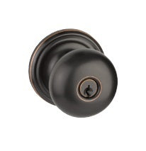 Yale Expressions Entry Walker Knob with Maguire Rosette, Kwisket Keyway in Oil Rubbed Bronze finish