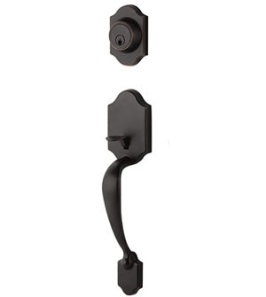 Yale Expressions Everly Single Cylinder Exterior Handleset, Schlage Keyway-Interior Trim Sold Separately in Oil Rubbed Bronze finish