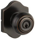 Yale Expressions Lewiston Knob with Everly Rosette in Oil Rubbed Bronze finish