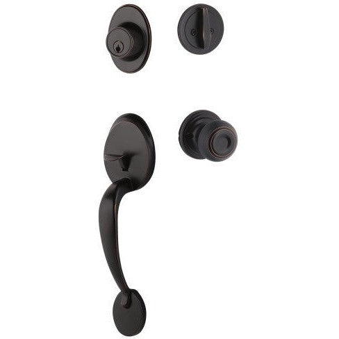 Yale Expressions Maguire Entry Set with Lewiston Knob in Oil Rubbed Bronze finish