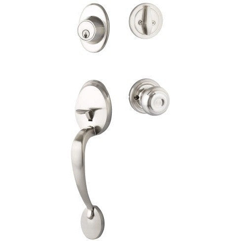 Yale Expressions Maguire Entry Set with Lewiston Knob in Satin Nickel finish