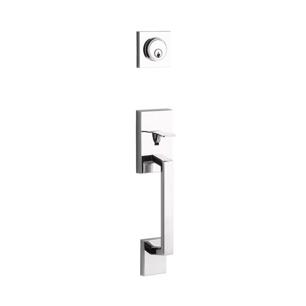 Yale Expressions Marcel Single Cylinder Exterior Handleset, Schlage Keyway-Interior Trim Sold Separately in Polished Chrome finish