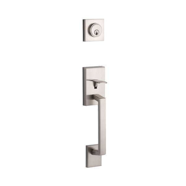 Yale Expressions Marcel Single Cylinder Exterior Handleset, Schlage Keyway-Interior Trim Sold Separately in Satin Nickel finish