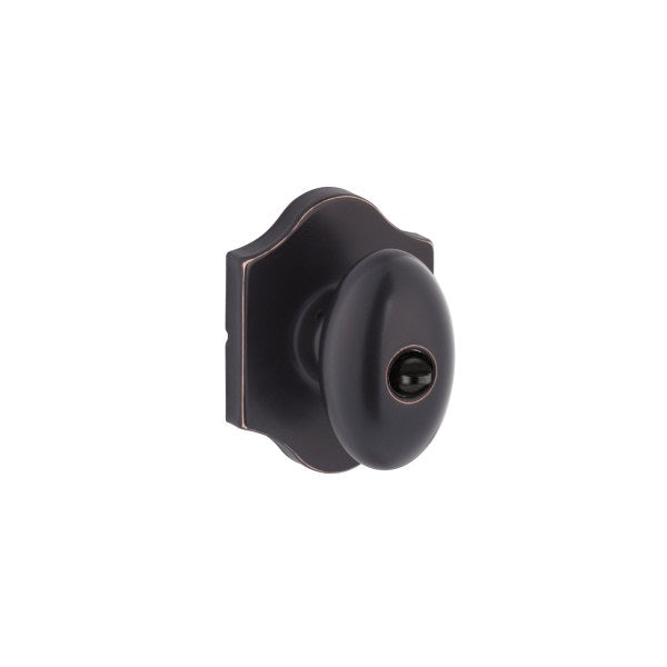 Yale Expressions Privacy Auburn Knob with Everly Rosette in Oil Rubbed Bronze finish