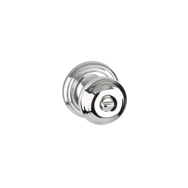 Yale Expressions Privacy Lewiston Knob with Maguire Rosette in Polished Chrome finish