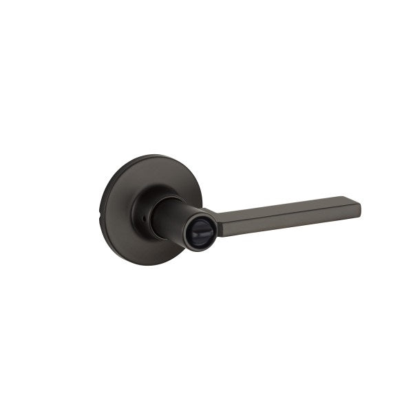 Yale Expressions Privacy Nils Lever with Owen Rosette in Flat Black finish
