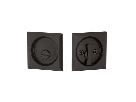 Yale Expressions Privacy Tubular Square Pocket Door Lock in Oil Rubbed Bronze finish