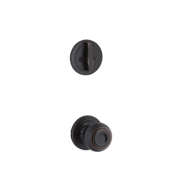 Yale Expressions Single Cylinder Maguire Interior Trim Pack with Lewiston Knob-Exterior Trim Sold Separately in Oil Rubbed Bronze finish