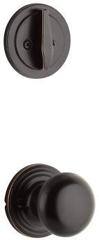 Yale Expressions Single Cylinder Maguire Interior Trim Pack with Walker Knob-Exterior Trim Sold Separately in Oil Rubbed Bronze finish