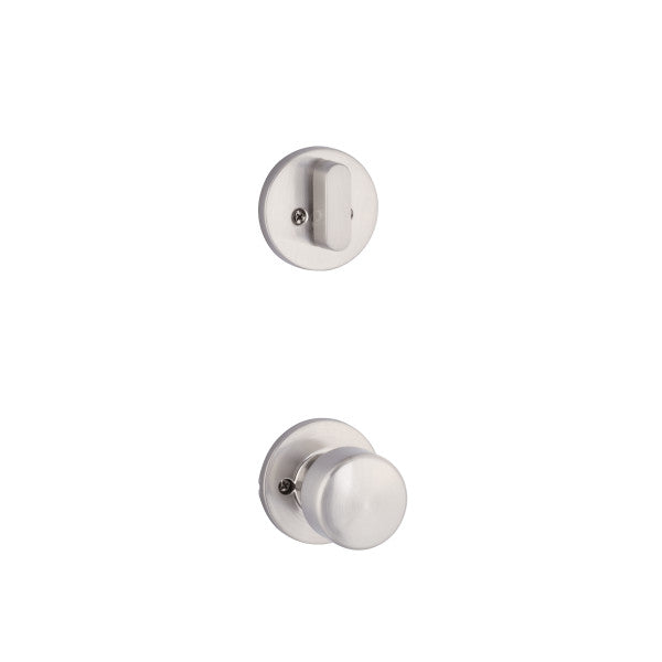 Yale Expressions Single Cylinder Owen Interior Trim Pack with Dylan Knob-Exterior Trim Sold Separately in Satin Nickel finish