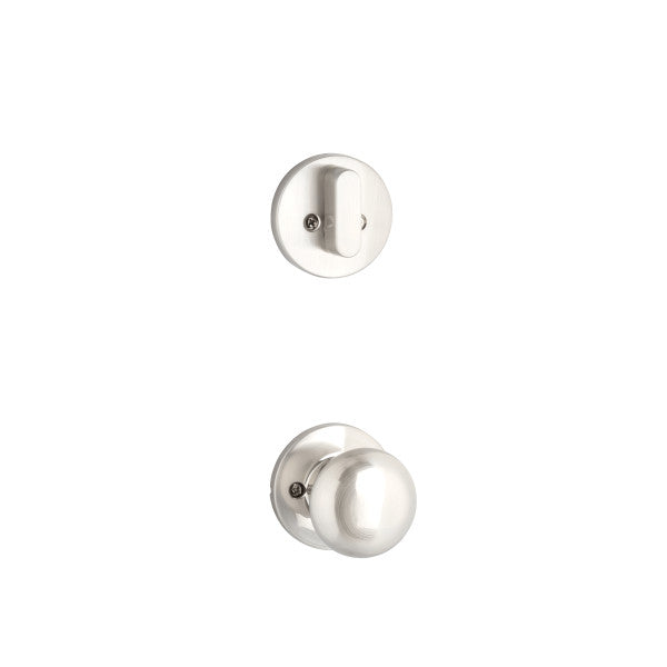 Yale Expressions Single Cylinder Owen Interior Trim Pack with Walker Knob-Exterior Trim Sold Separately in Satin Nickel finish