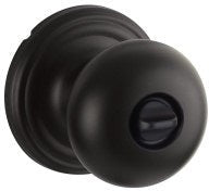 Yale Expressions Walker Knob with Maguire Rosette in Flat Black finish