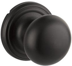 Yale Expressions Walker Knob with Maguire Rosette in Flat Black finish