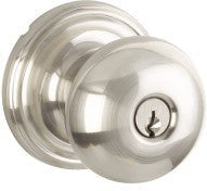 Yale Expressions Walker Knob with Maguire Rosette in Satin Nickel finish