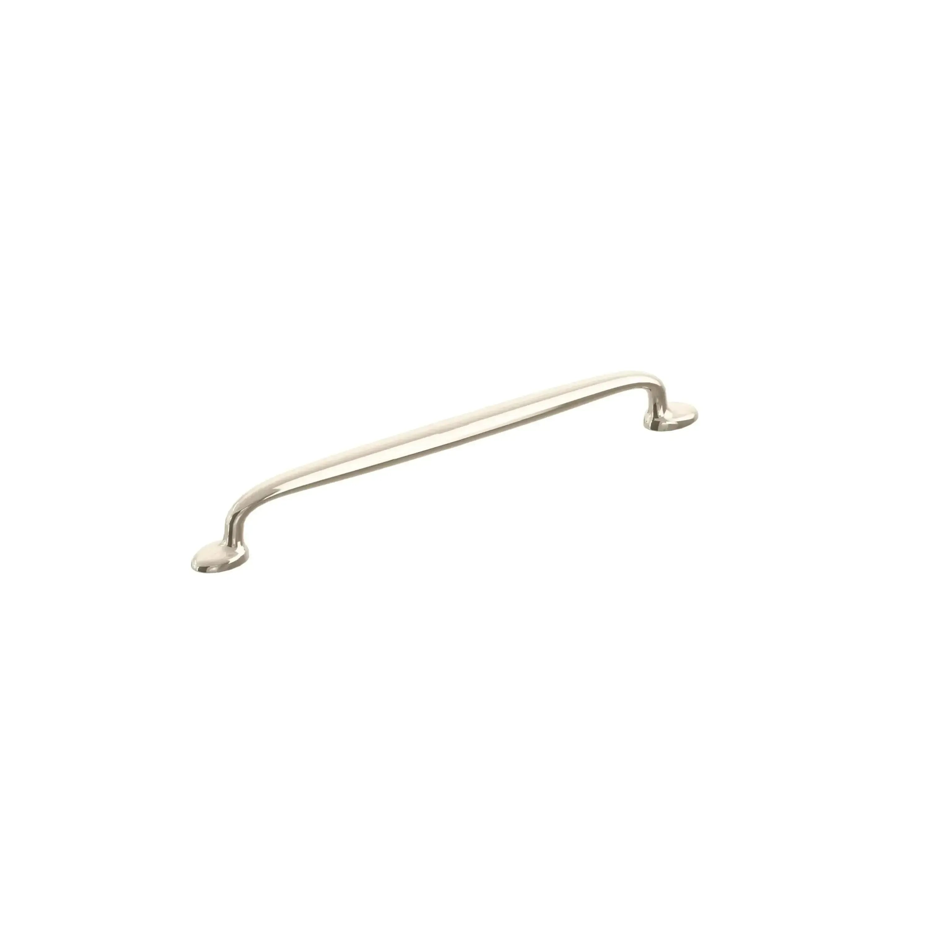 The Schaub Avenue Cabinet Pull in Polished Nickel finish.