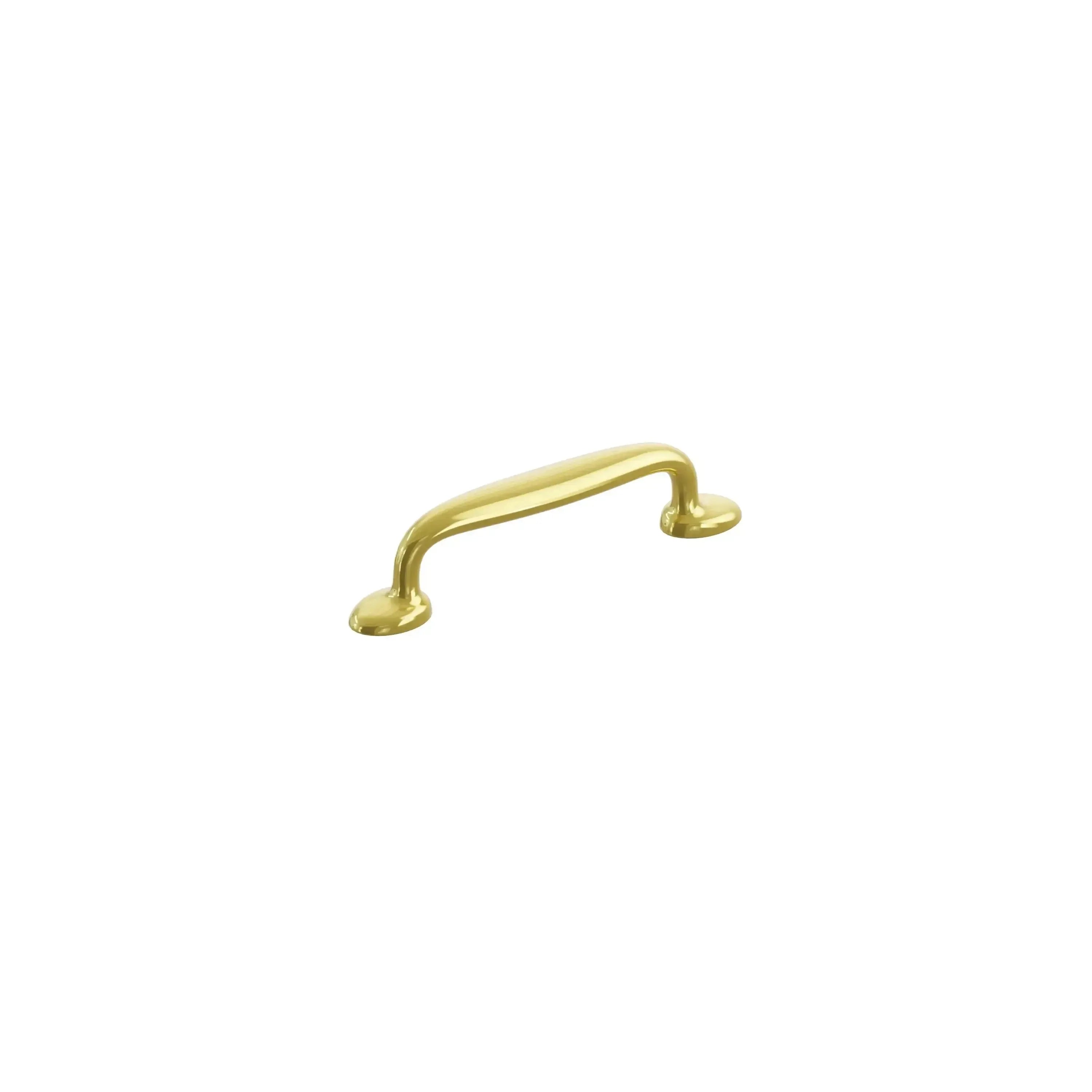 The Schaub Avenue Cabinet Pull in Unlacquered Brass finish.