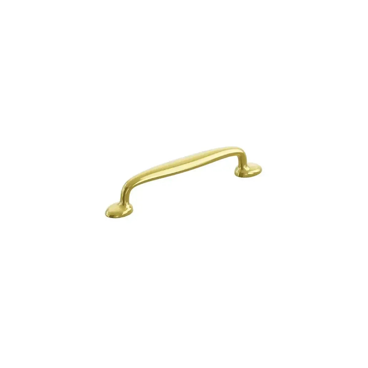 The Schaub Avenue Cabinet Pull in Unlacquered Brass finish.