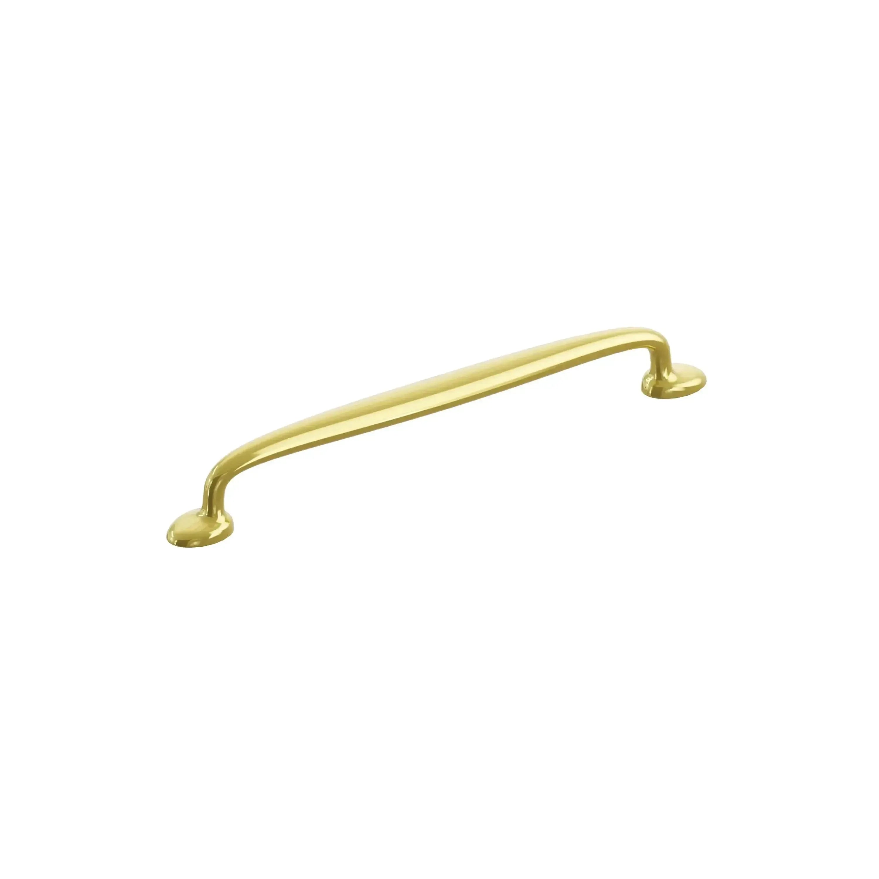 The Schaub Avenue Cabinet Pull in Unlacquered Brass finish.