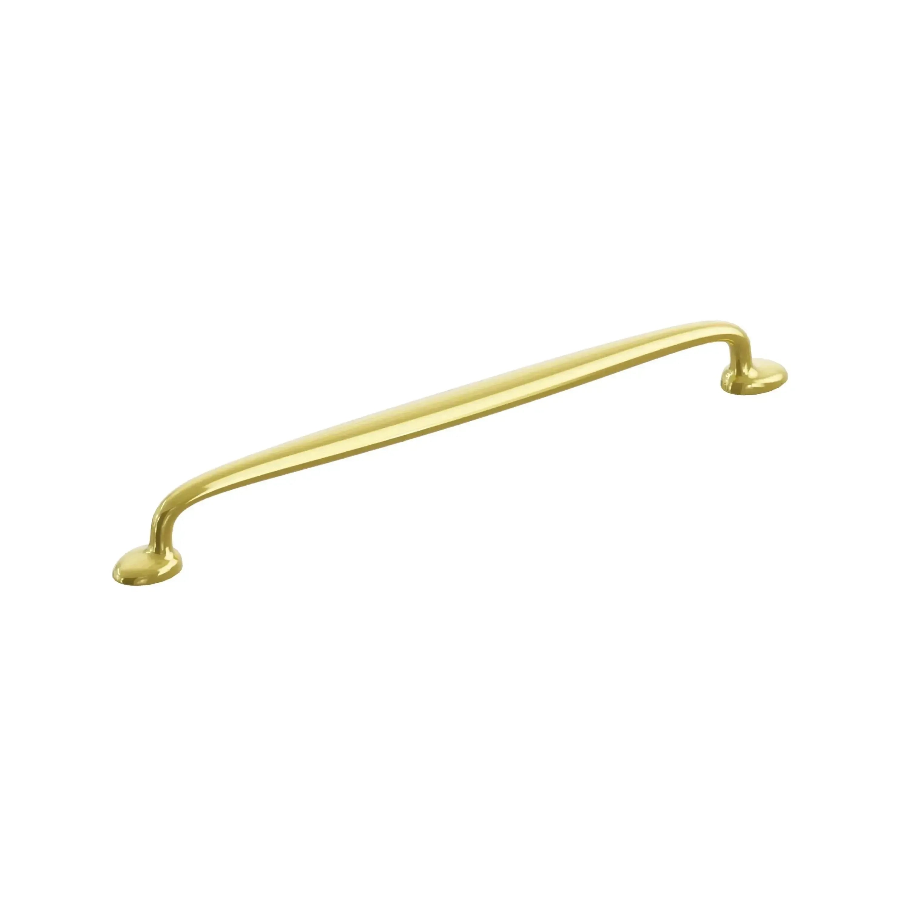The Schaub Avenue Cabinet Pull in Unlacquered Brass finish.