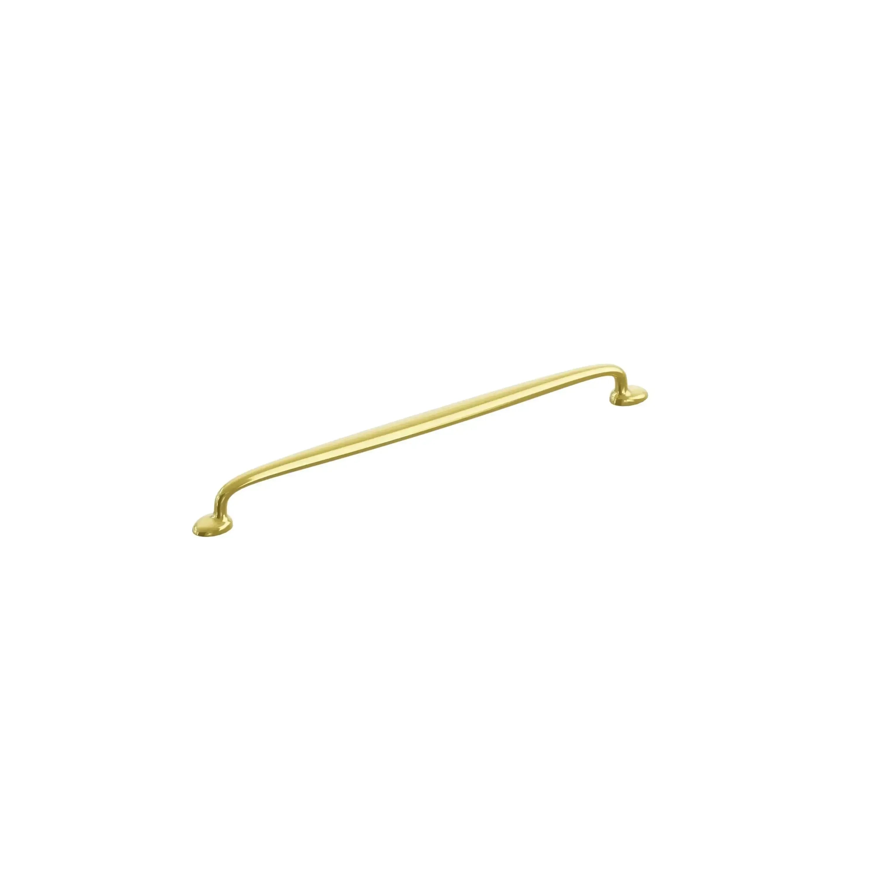 The Schaub Avenue Cabinet Pull in Unlacquered Brass finish.
